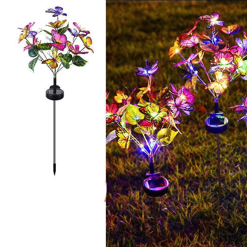 Solar Butterfly Courtyard Light Led Lawn Lamp 12V Hanging Light