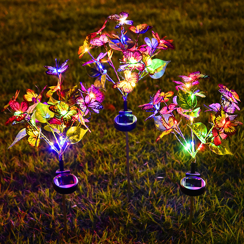 Solar Butterfly Courtyard Light Led Lawn Lamp 12V Hanging Light
