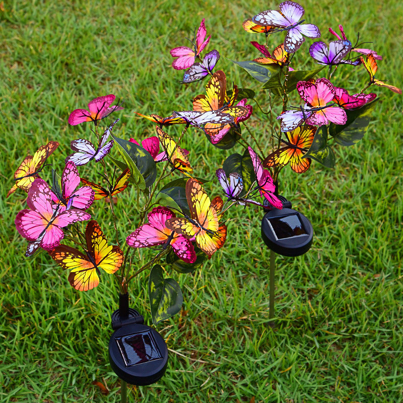 Solar Butterfly Courtyard Light Led Lawn Lamp 12V Hanging Light