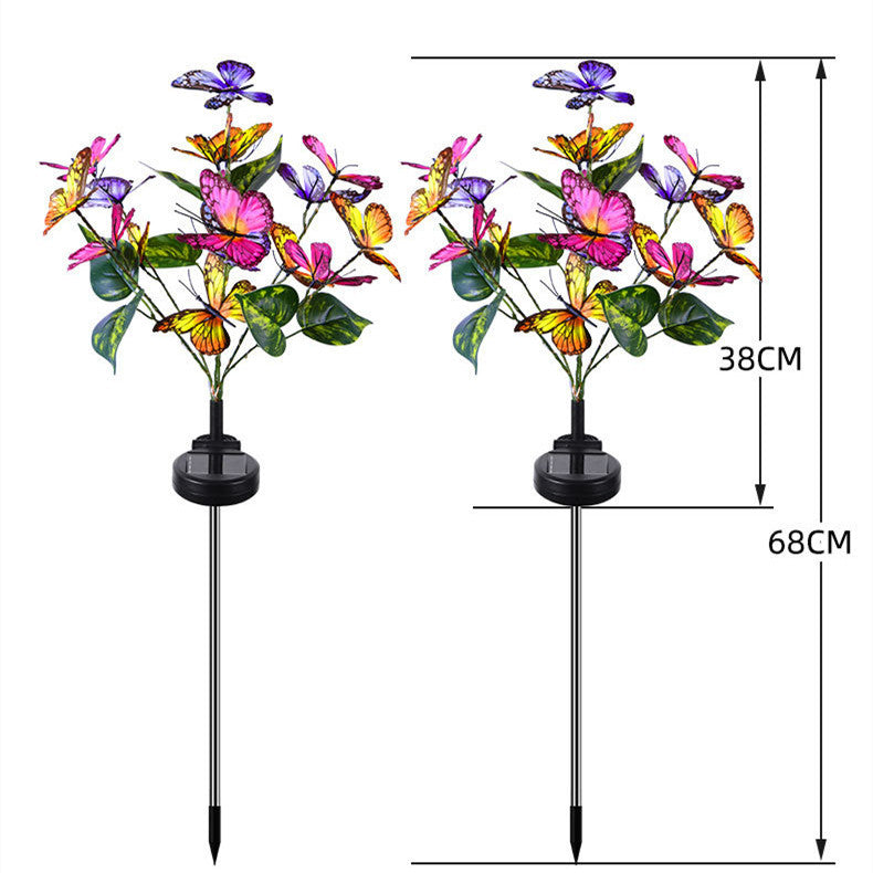 Solar Butterfly Courtyard Light Led Lawn Lamp 12V Hanging Light