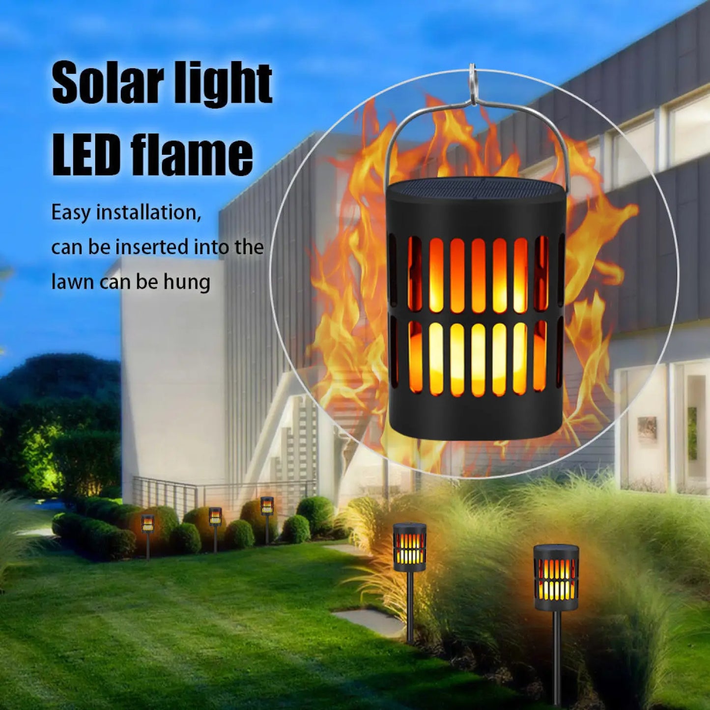 Solar Decoration Light - Outdoor Landscape Lighting - Black - Solar Light