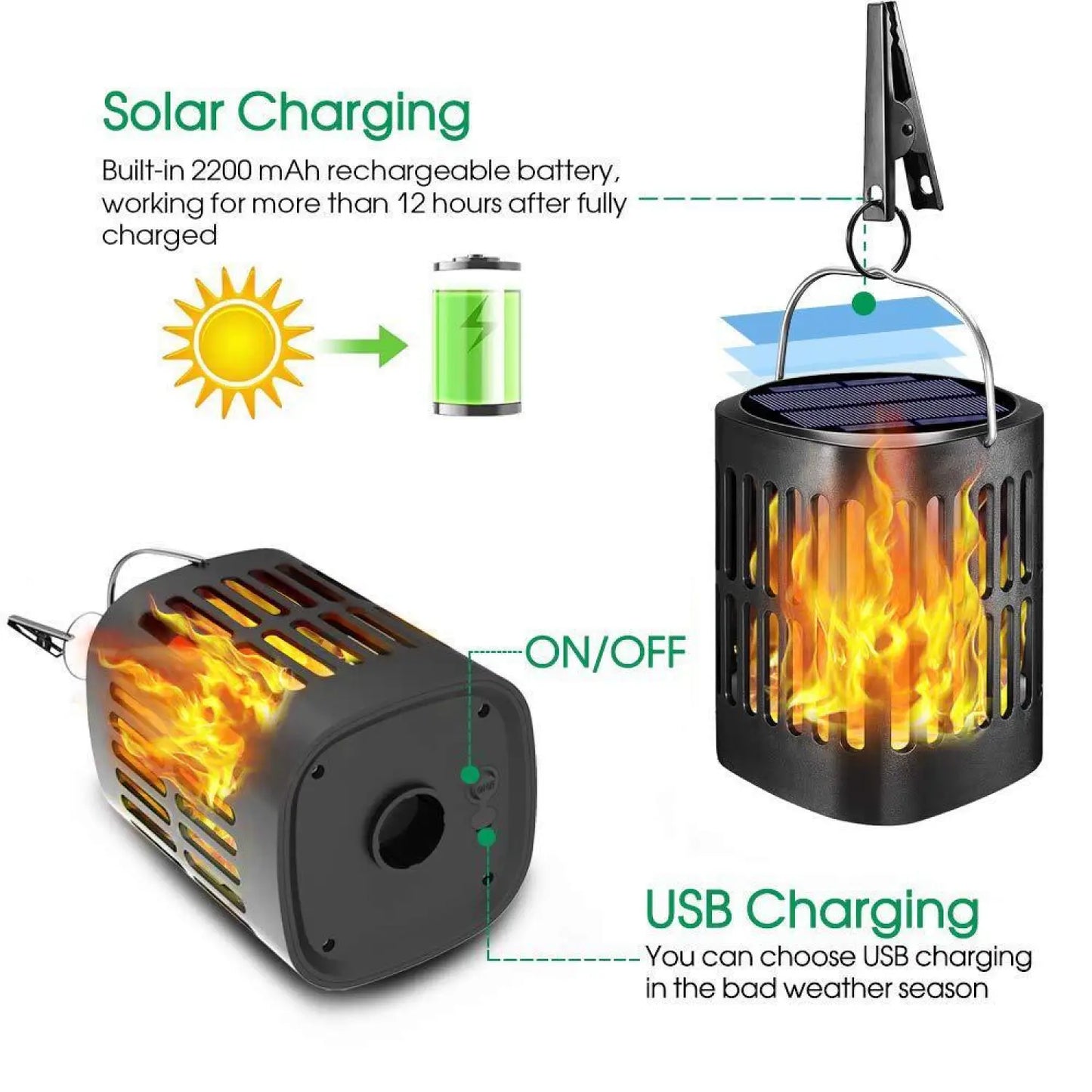 Solar Decoration Light - Outdoor Landscape Lighting - Black - Solar Light