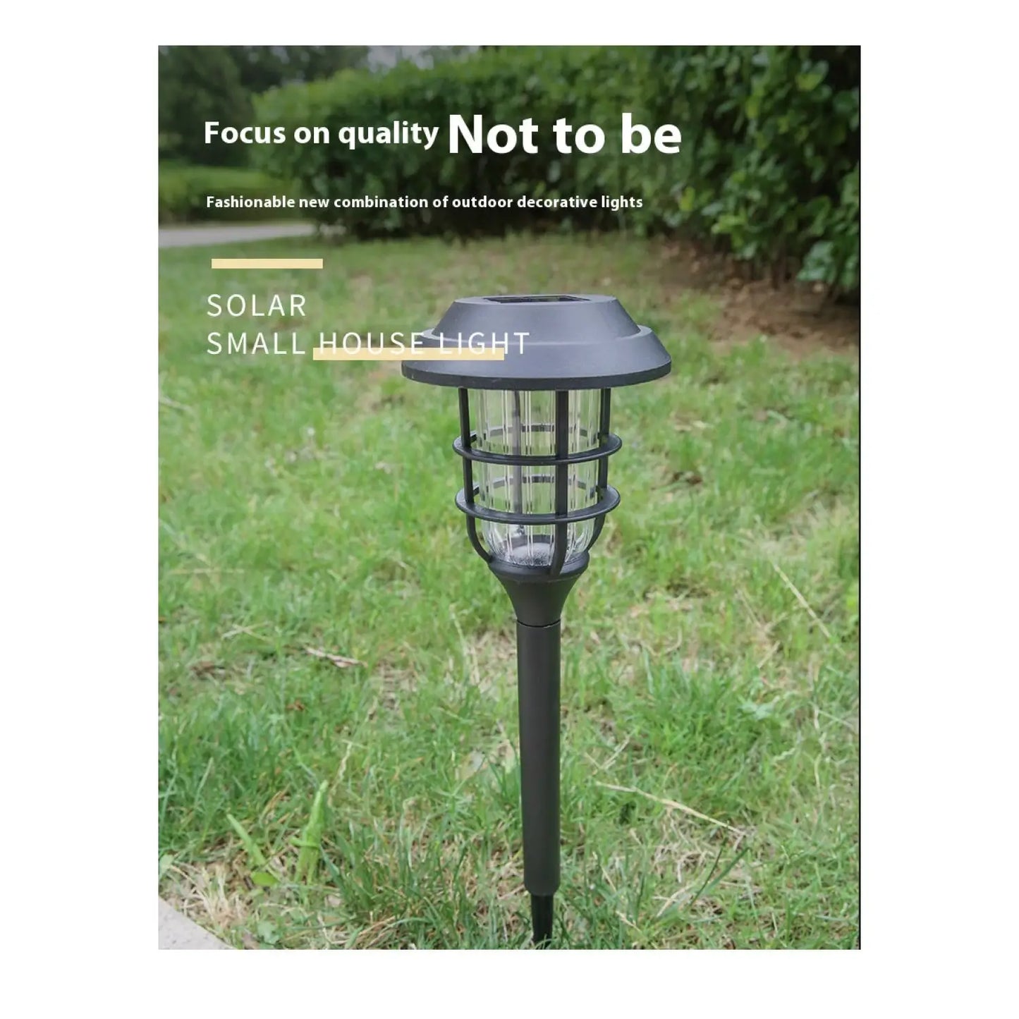 Solar LED Light for Garden with Modern Stripe Design for Outdoors - Solar Garden Lamp - 12V Hanging Light