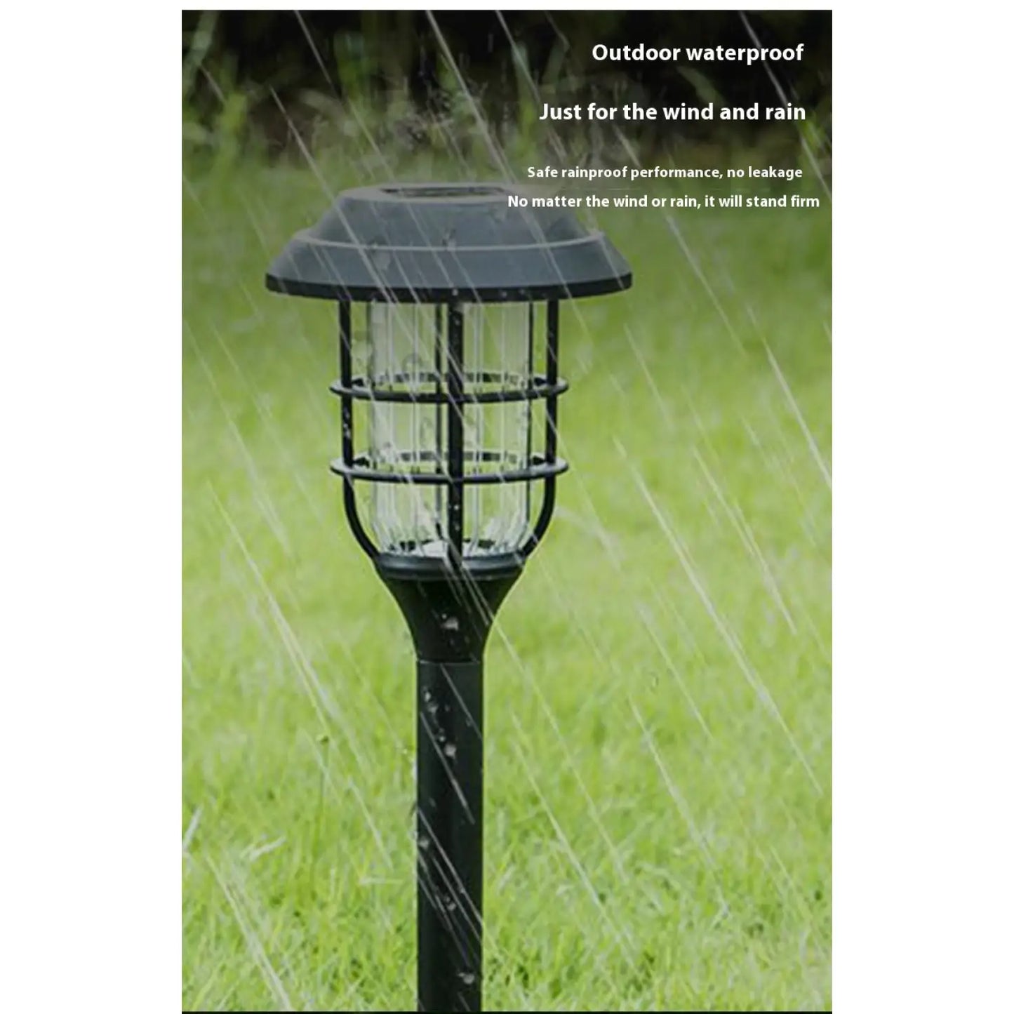 Solar LED Light for Garden with Modern Stripe Design for Outdoors - Solar Garden Lamp - 12V Hanging Light