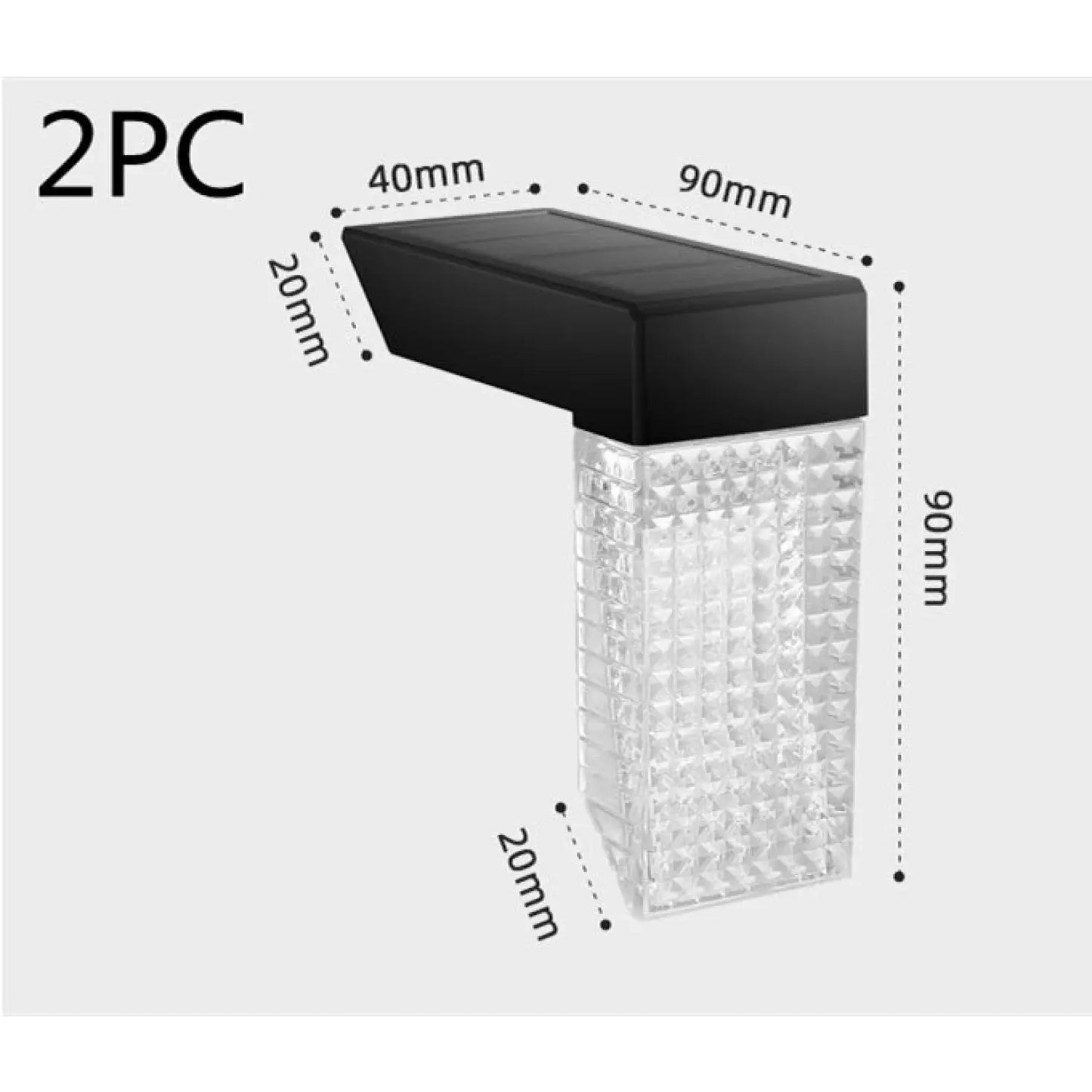 Solar Path Lights with LED & Waterproof for Stairs Deck Fence & Garden - Path Light Fixture