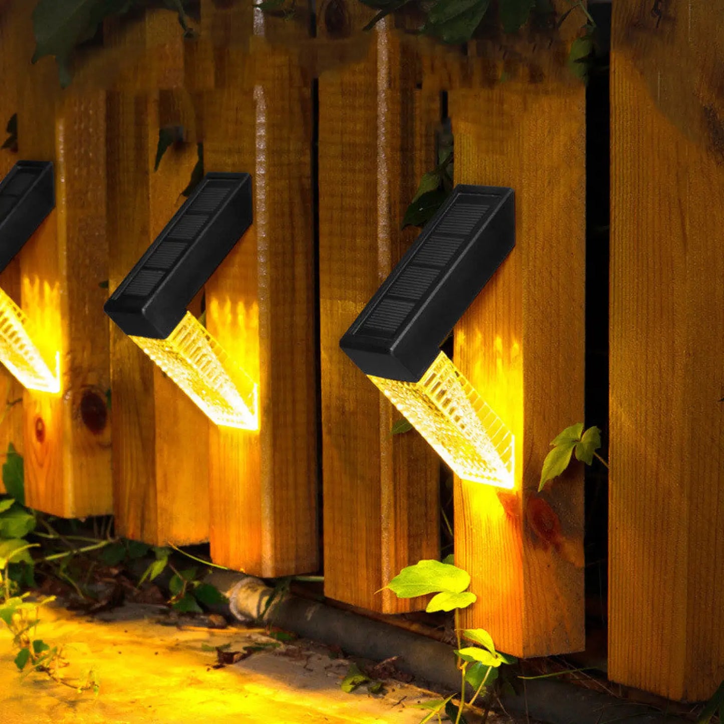 Solar Path Lights with LED & Waterproof for Stairs Deck Fence & Garden - Path Light Fixture