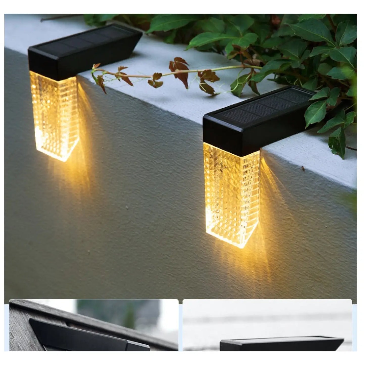 Solar Path Lights with LED & Waterproof for Stairs Deck Fence & Garden - Path Light Fixture