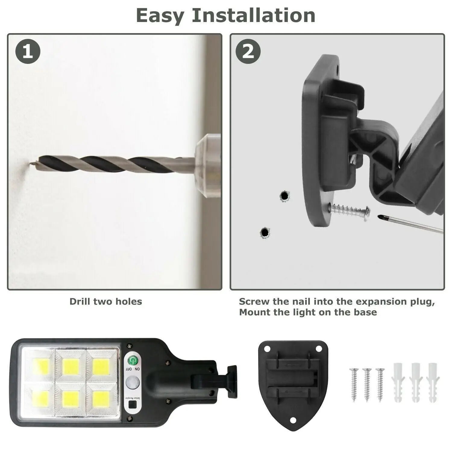 LED Solar Motion Sensor Light Bright Garden Outdoor Street Wall Lamp Solar Wall Lamp Lights Outdoor Road Lamp