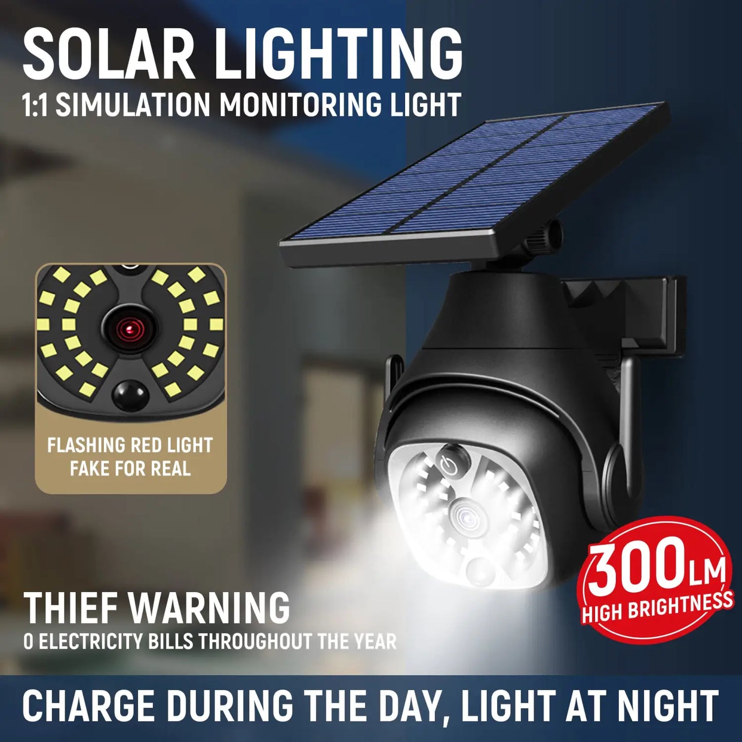 Solar Wall Lights for Outside with Waterproof & Motion Sensor - Well Light