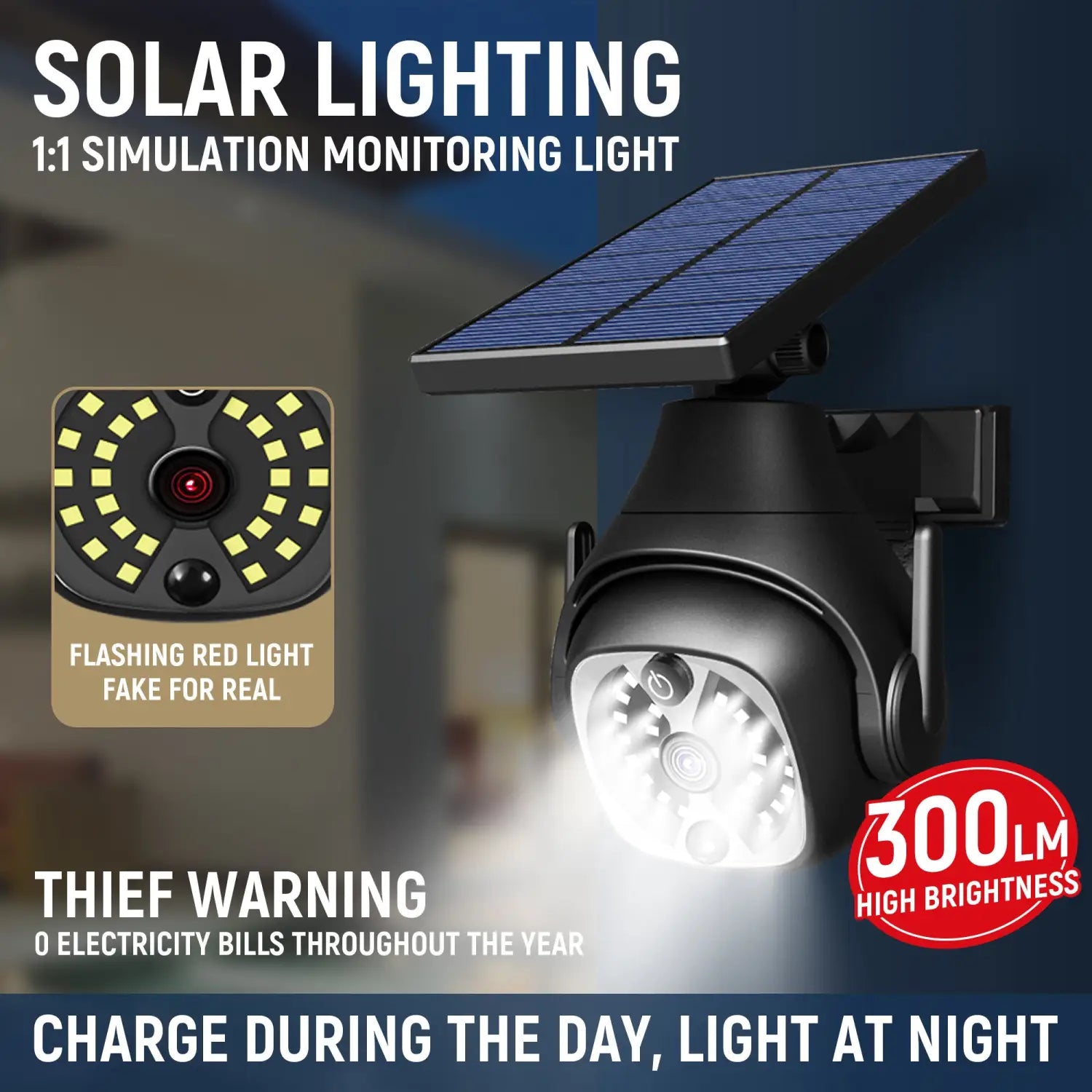 Solar Wall Lights for Outside with Waterproof & Motion Sensor - Well Light