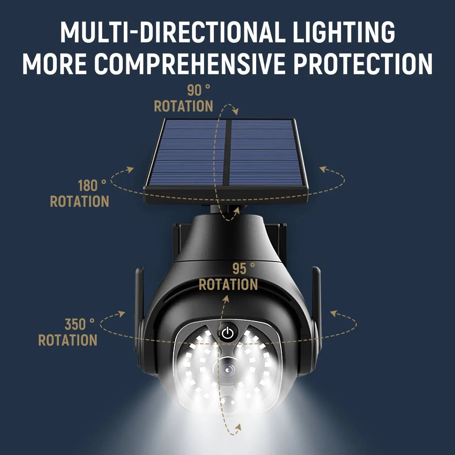 Solar Wall Lights for Outside with Waterproof & Motion Sensor - Well Light