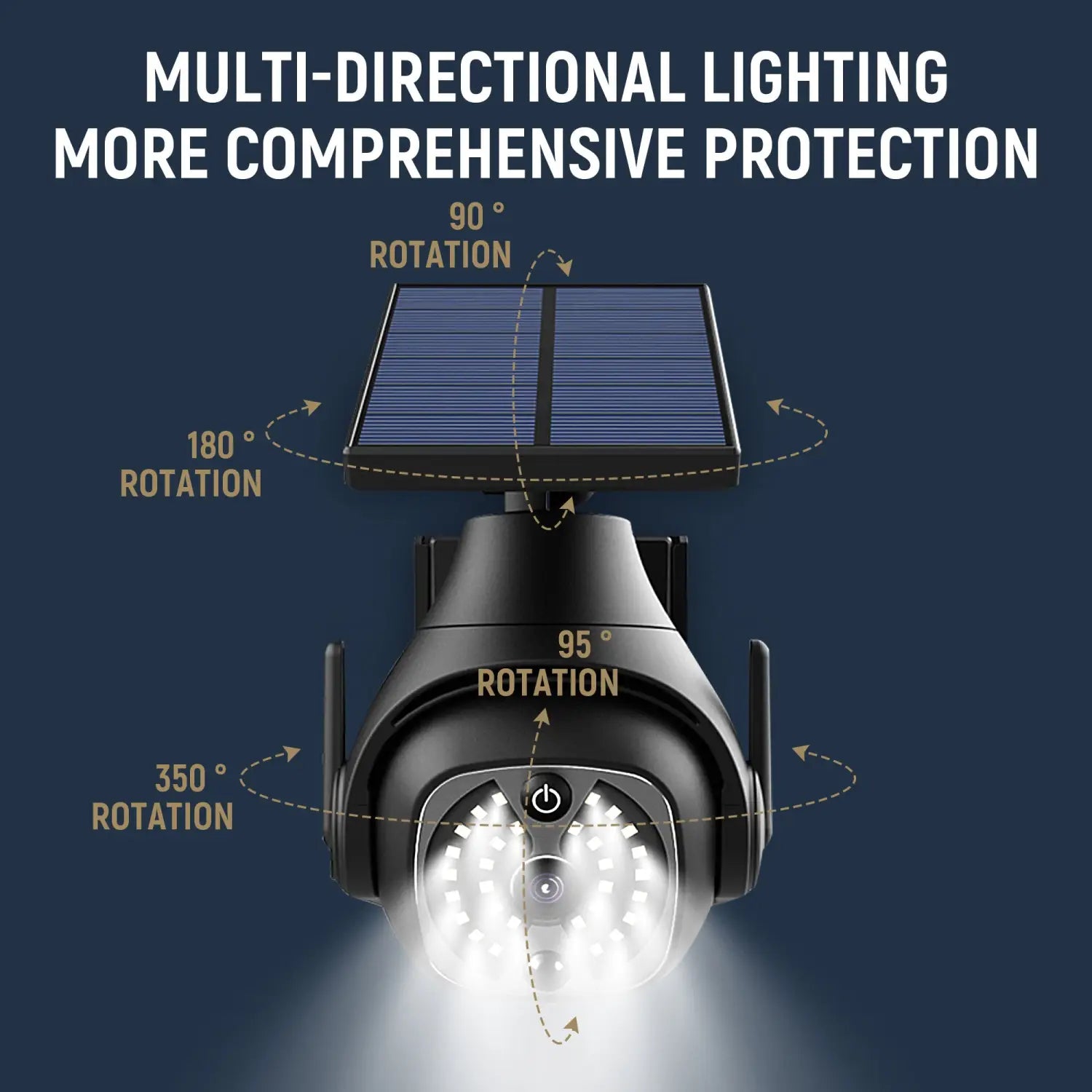 Solar Wall Lights for Outside with Waterproof & Motion Sensor - Well Light