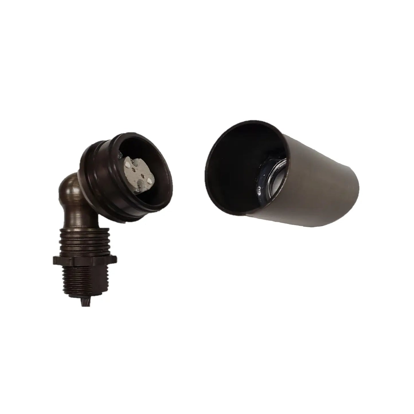 Outdoor Spotlight with Removable Angled Shroud Body - No Bulb - Spot Light