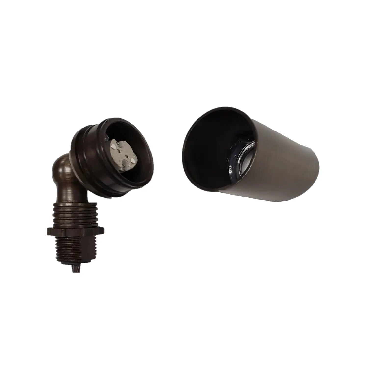 Outdoor Spotlight with Removable Angled Shroud Body - No Bulb - Spot Light