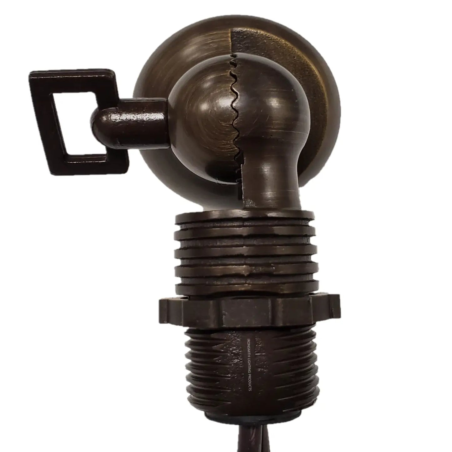Outdoor Spotlight with Removable Angled Shroud Body - No Bulb - Spot Light