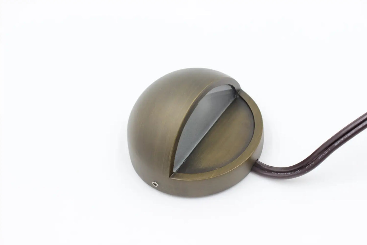 Solid Brass Half Moon Puck Light Fixture - Deck Light