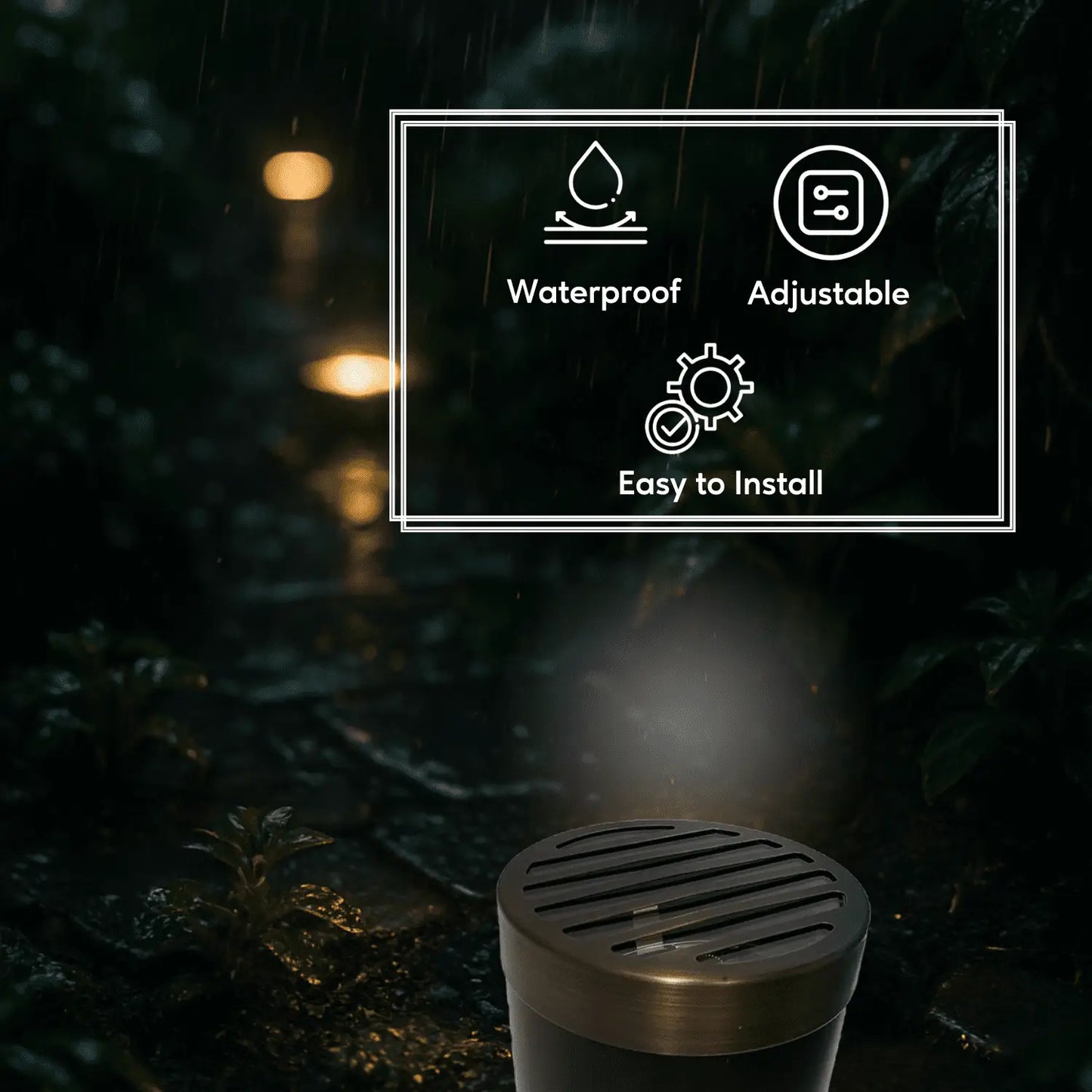 Solid Brass Louvered PAR36 In-ground Well Light Cover Kit - Louvered / Oil Rubbed Bronze - Well Light