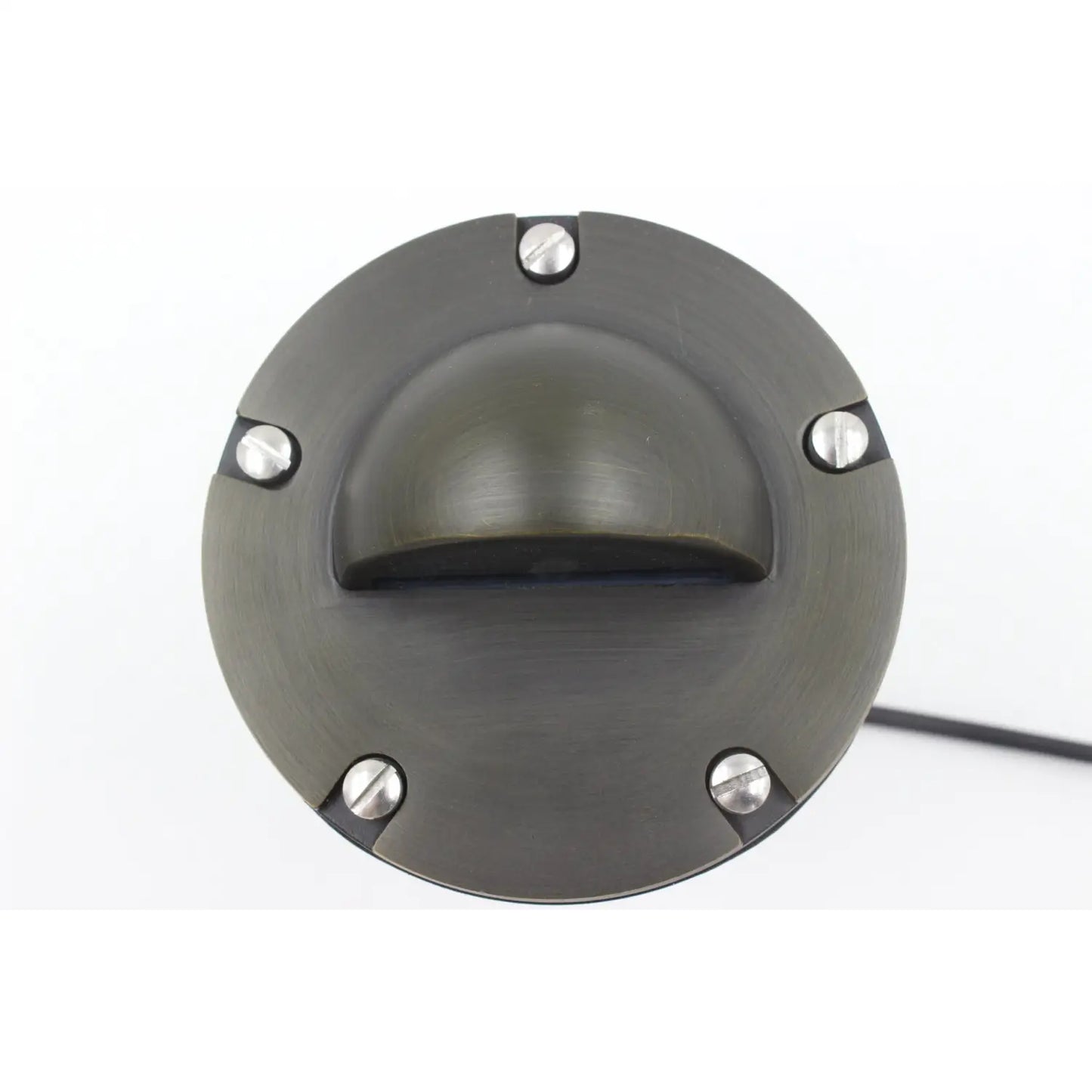 Solid Brass MR16 In-ground Well Light Cover Kit - Half Moon / Oil Rubbed Bronze - Well Light