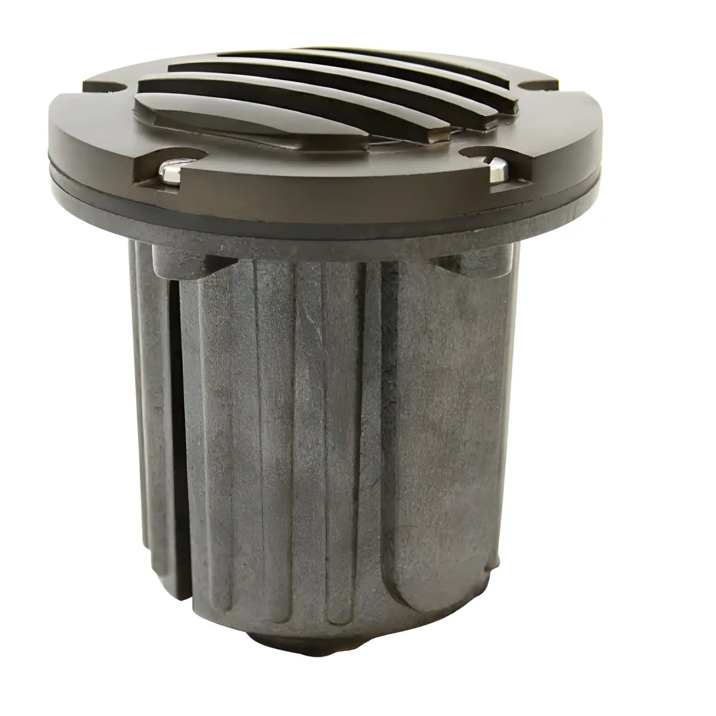 Solid Brass MR16 In-Ground Light Well Cover Kit - Louver / Oil Rubbed Bronze - Well Light