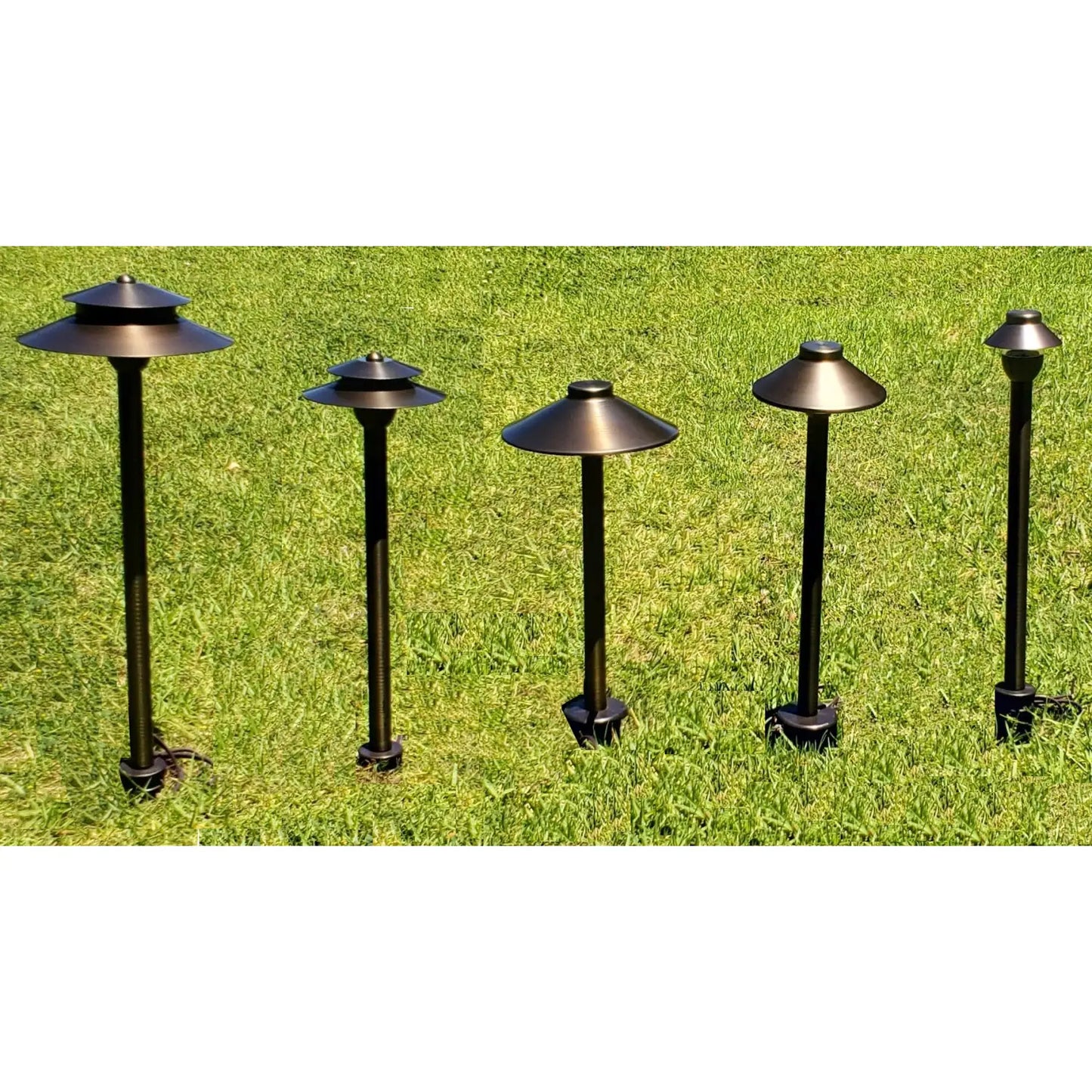 Solid Brass Path Light Stem | Oil Rubbed Bronze Finish | G4 Bi-Pin Socket with Wire Lead