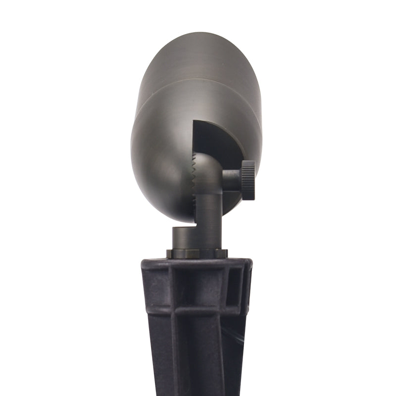 Spot Light Outdoor Fixture with Long Shroud – Die-Cast Brass for MR16 - Spot Light Fixture