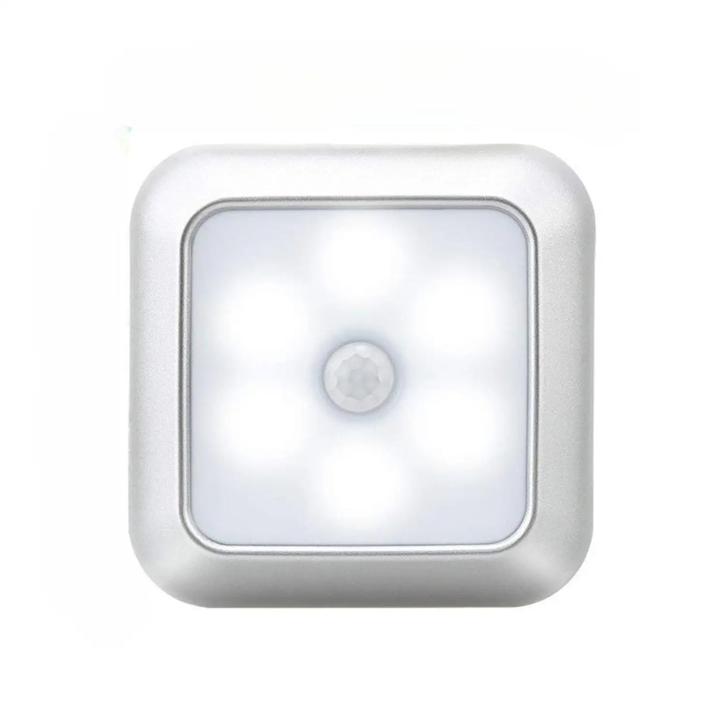 Square & PIR Motion Sensor Light with Battery 6LED for Closet Stairs and Kitchen - White / 10 PCS - 12V Hanging Light