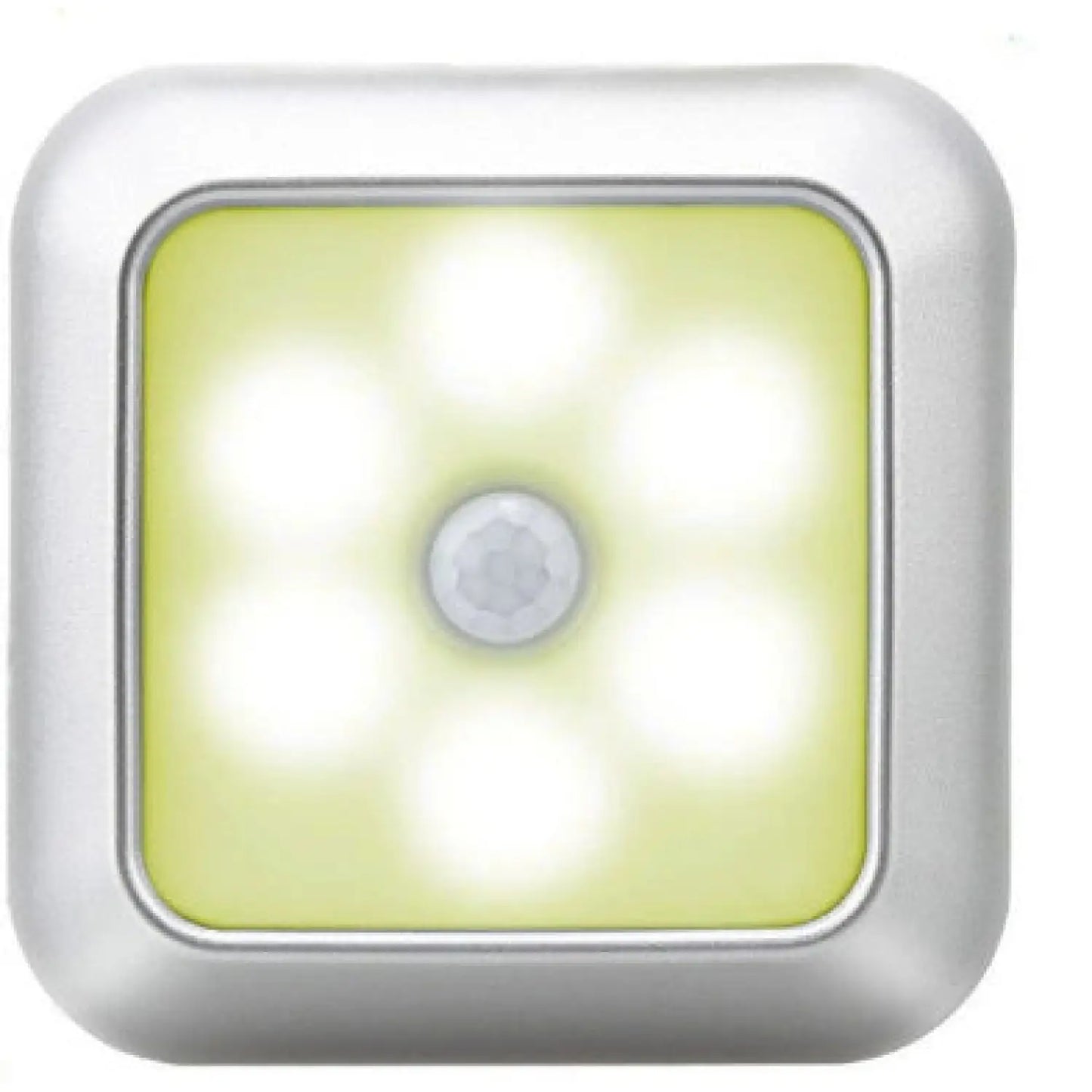 Square & PIR Motion Sensor Light with Battery 6LED for Closet Stairs and Kitchen - Yellow / 10 PCS - 12V Hanging Light