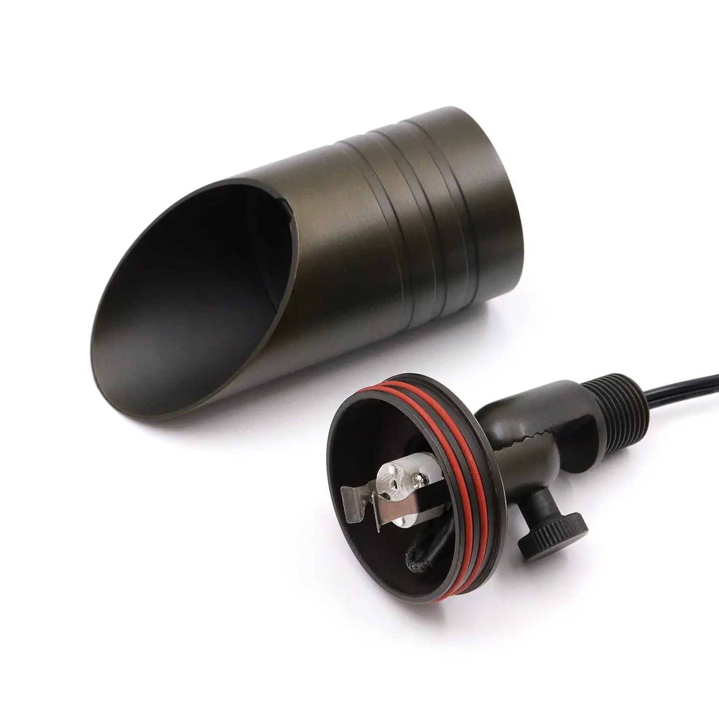 Standard Brass Outdoor Light Fixtures with MR16 Support and 72ββ Wire - Spot Light Fixture