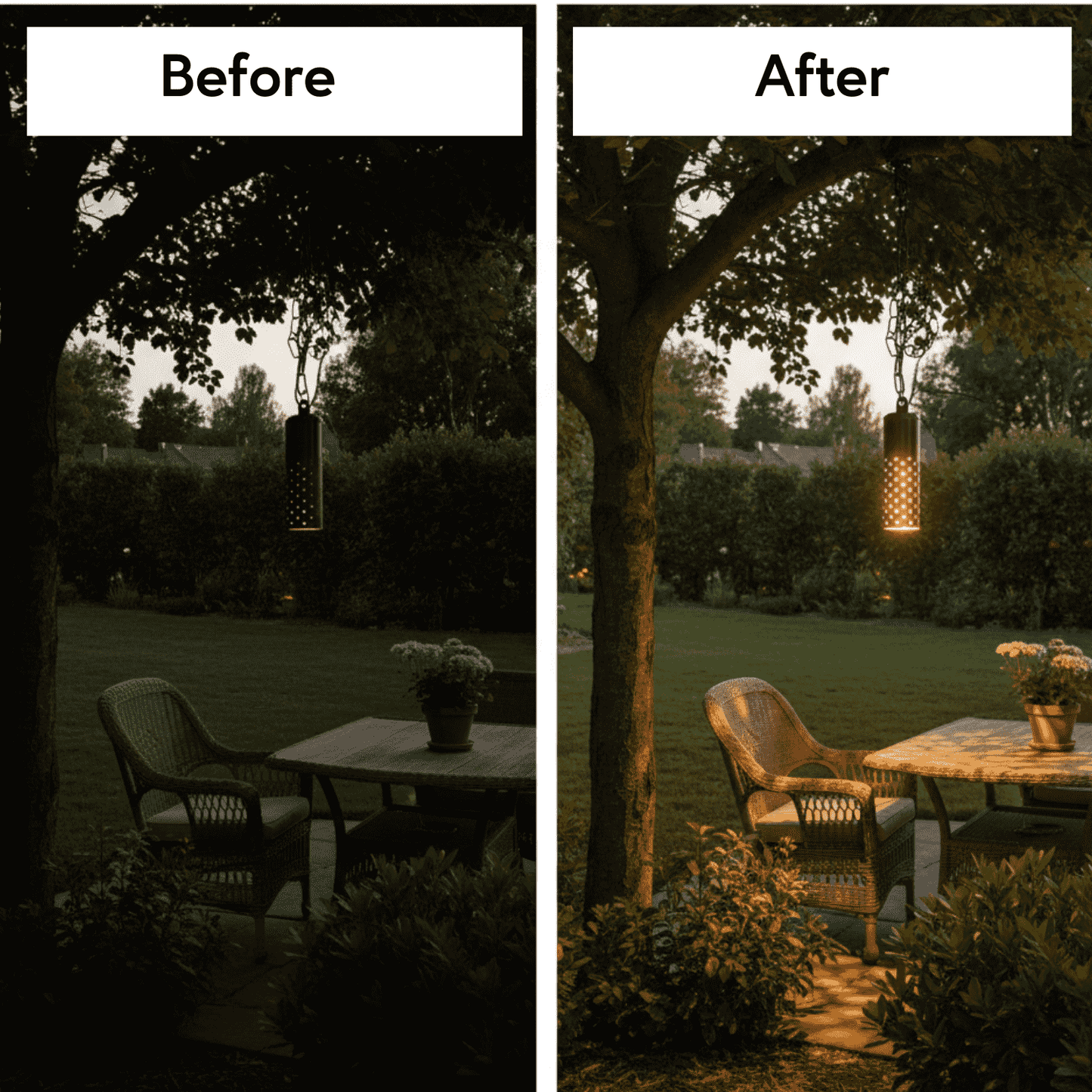Starlight Outdoor Modern Hanging Light Fixtures - No Bulb - Light Fixture