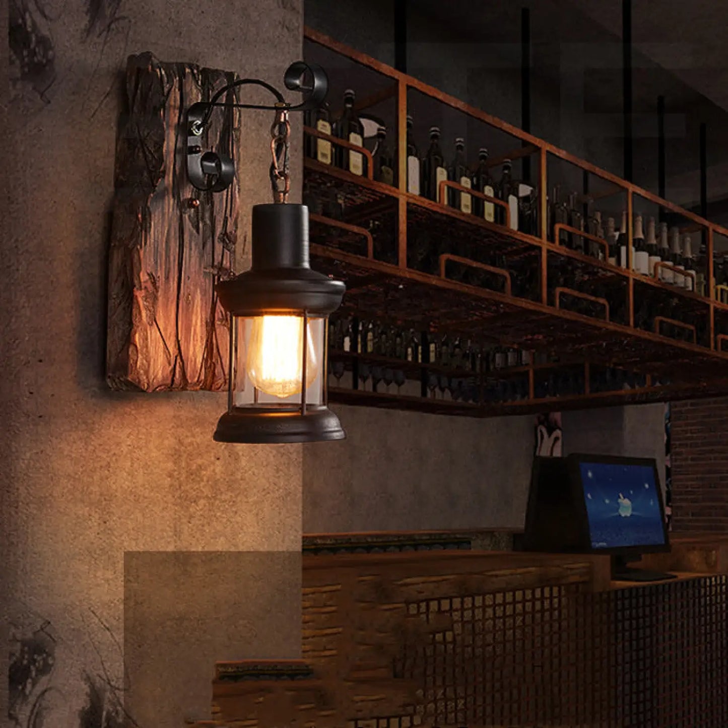 Stylish Retro Hanging Lamp to Enhance Your Living Space - Black - 12V Hanging Light