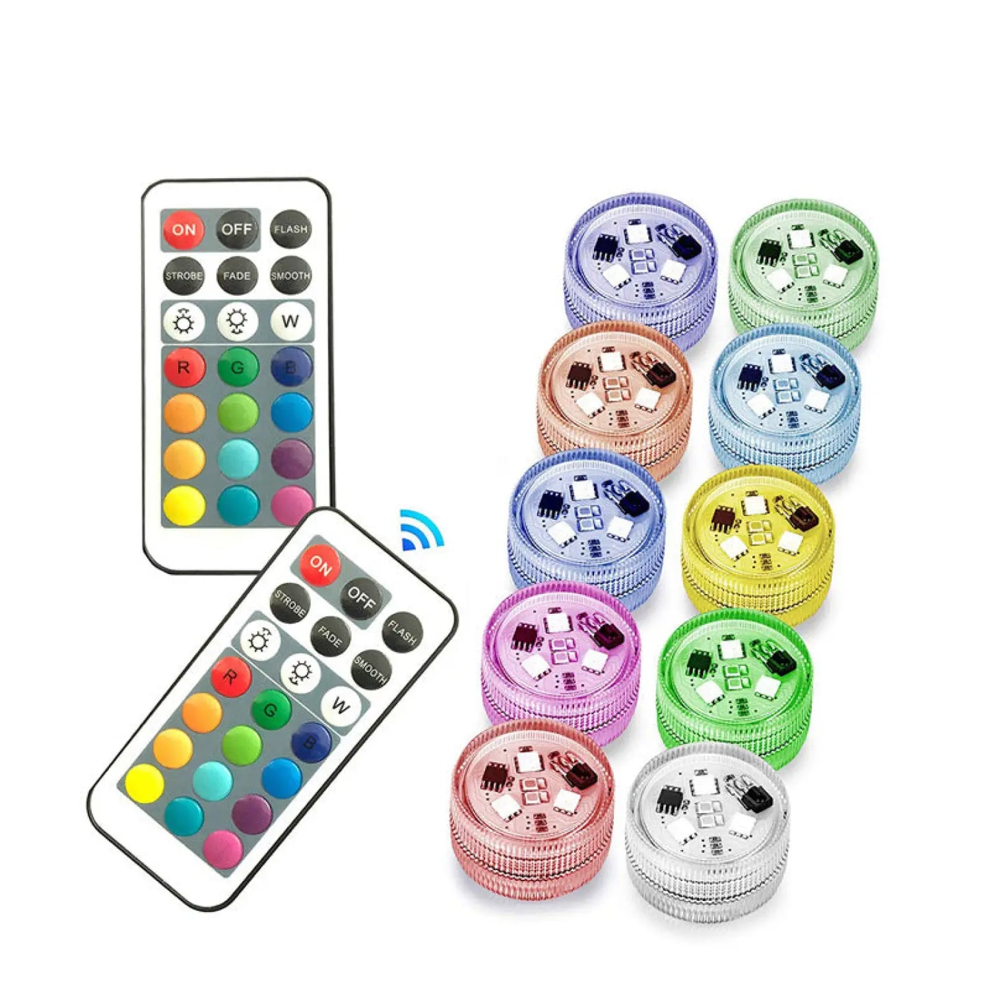 Three Diamond LED Aquarium Lights with RGB Remote Control - LED lights - 12V Hanging Light