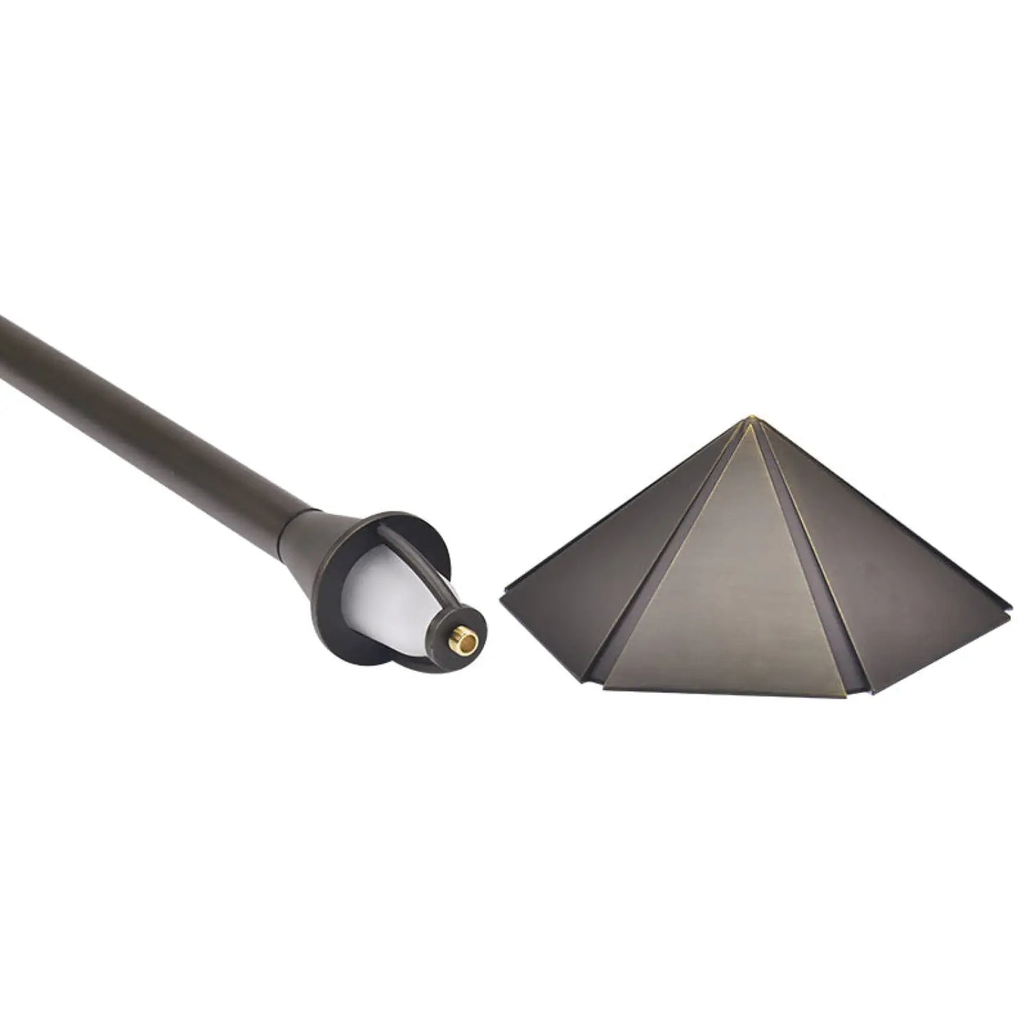 Umbrella G4 Angular Pathway Outdoor Lights with Brass Build - Path Light Fixture