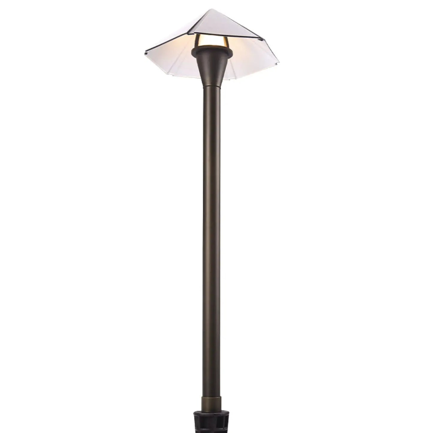 Umbrella G4 Angular Pathway Outdoor Lights with Brass Build - Path Light Fixture