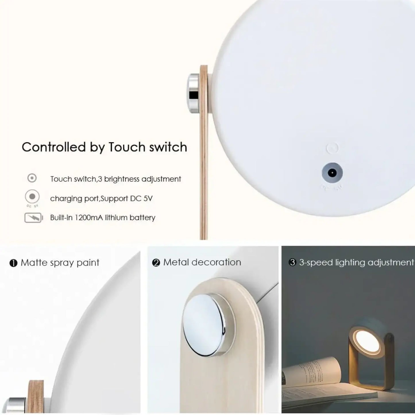 USB Rechargeable & Portable Lamp with Foldable LED Light Feature - portable lights