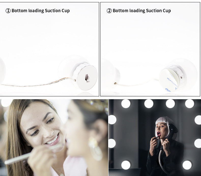 USB Touch Switch LED Mirror Light Bulb 12V Hanging Light