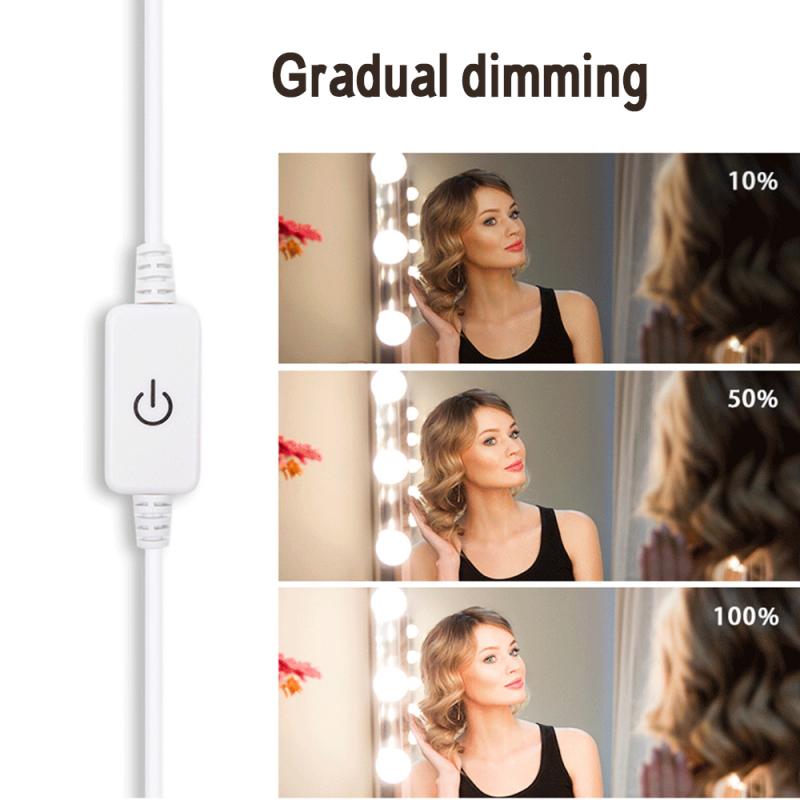 USB Touch Switch LED Mirror Light Bulb 12V Hanging Light