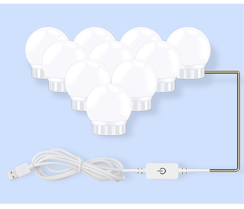 USB Touch Switch LED Mirror Light Bulb 12V Hanging Light