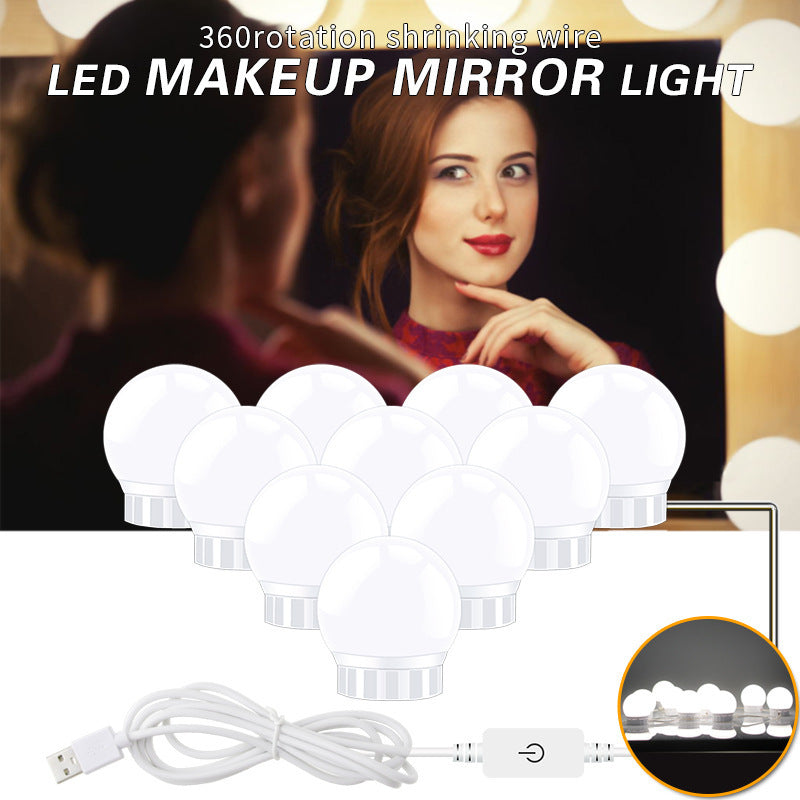 USB Touch Switch LED Mirror Light Bulb 12V Hanging Light
