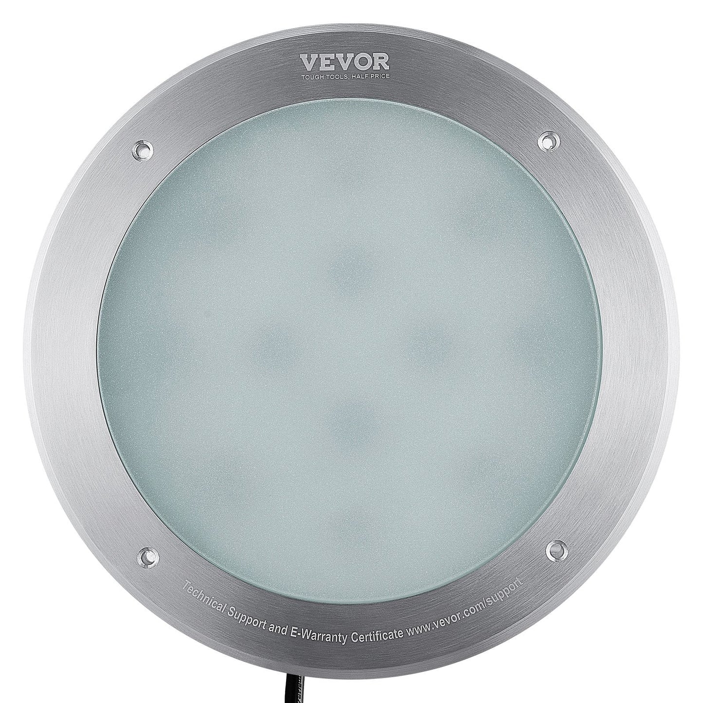 VEVOR 12V LED Pool Light 10 Inch 40W RGBW Color Changing Inground Swimming Pool Spa Light Underwater With 50 FT Cord