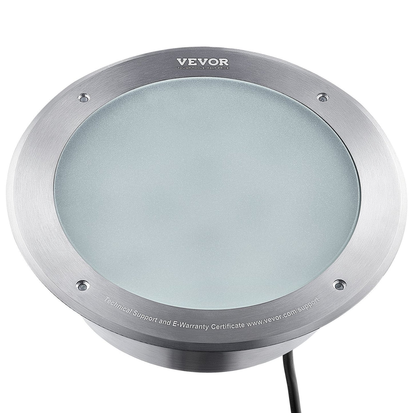 VEVOR 12V LED Pool Light 10 Inch 40W RGBW Color Changing Inground Swimming Pool Spa Light Underwater With 50 FT Cord