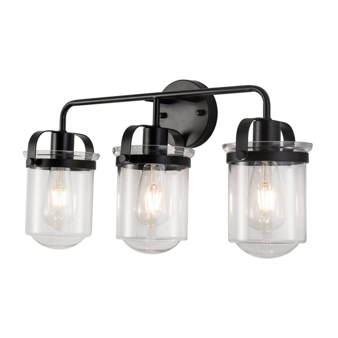 Wall Lights in Modern Black Finish with Glass Shade and E26 Base Black 12V Hanging Light