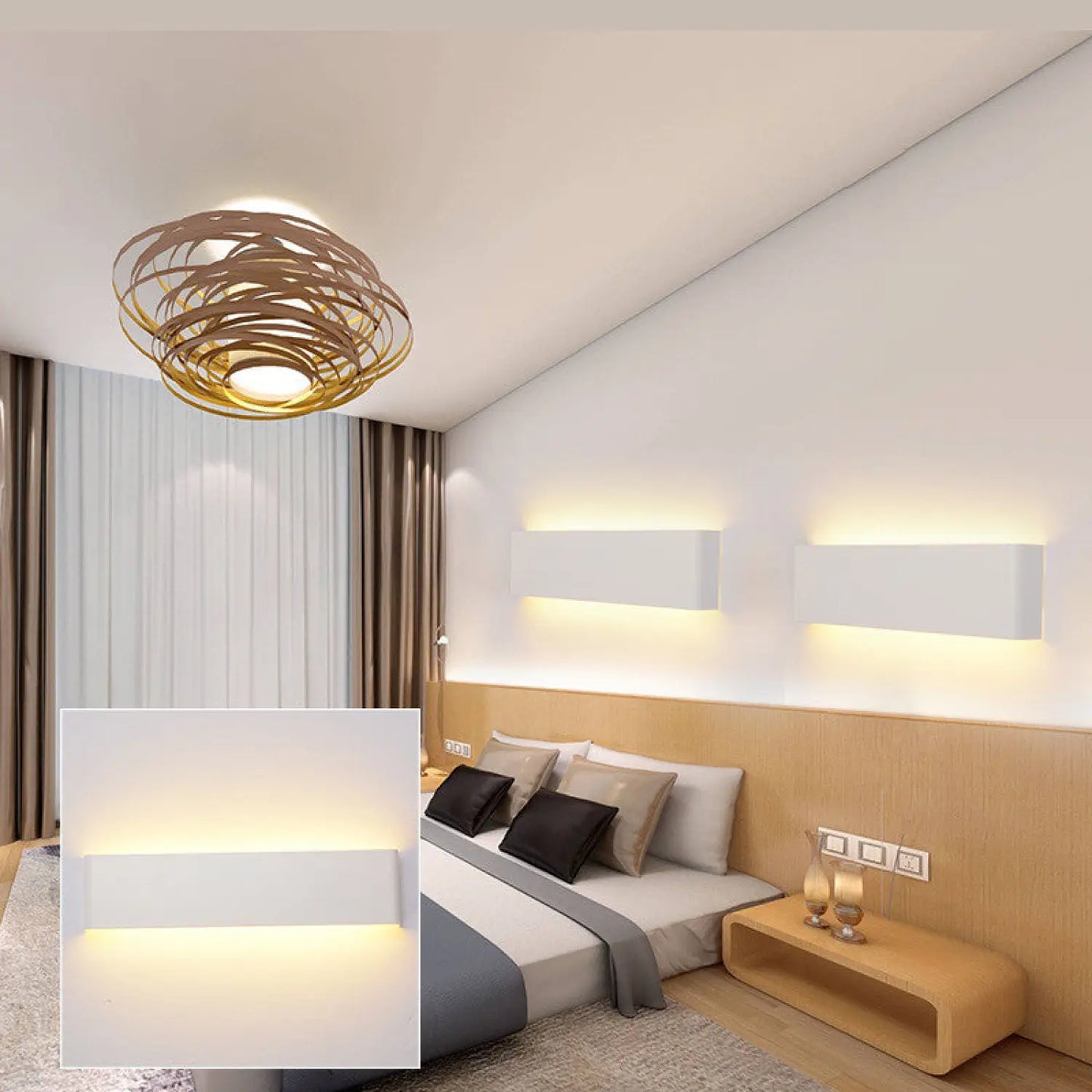 Wall-Mounted Bathroom LED Light for Vanity and Aisle Lighting - 12V Hanging Light