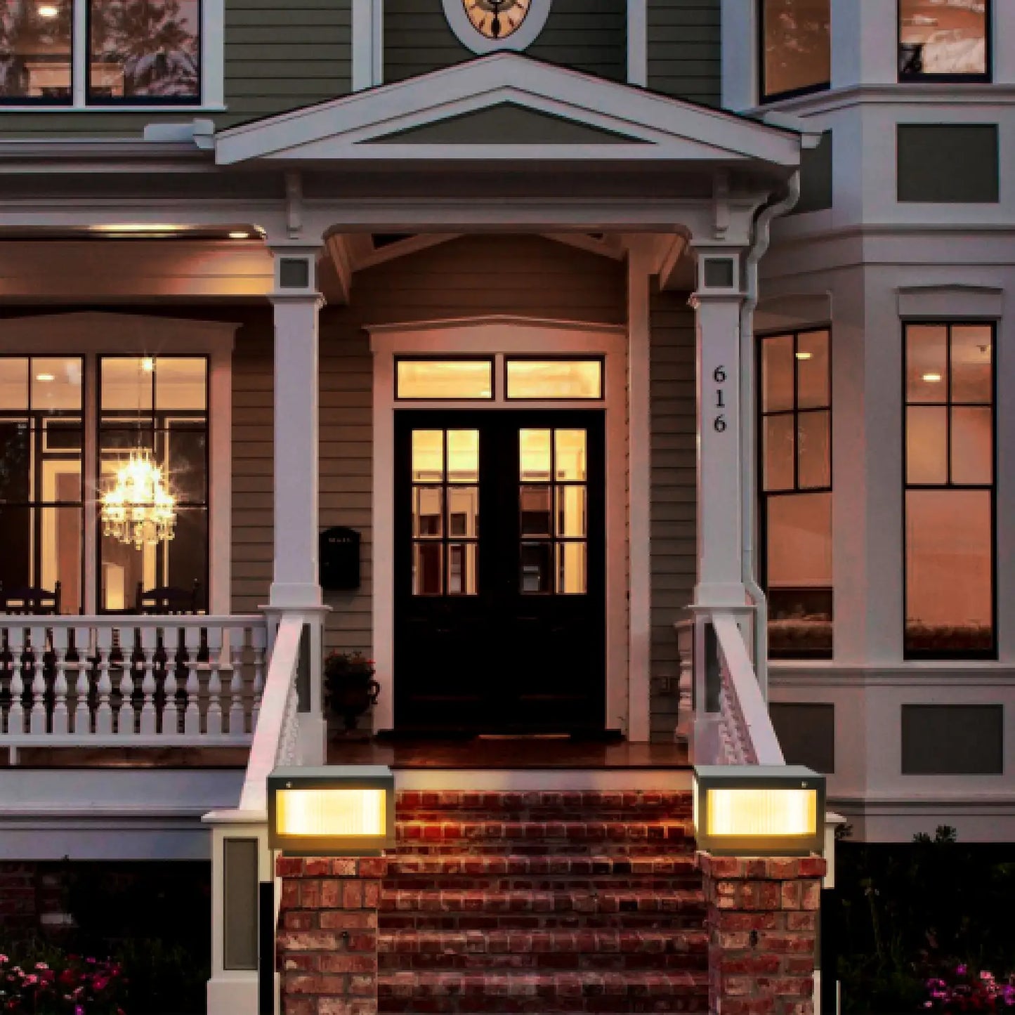 Waterproof Dimmable Solar LED Lights for Outside - Black - Solar Light