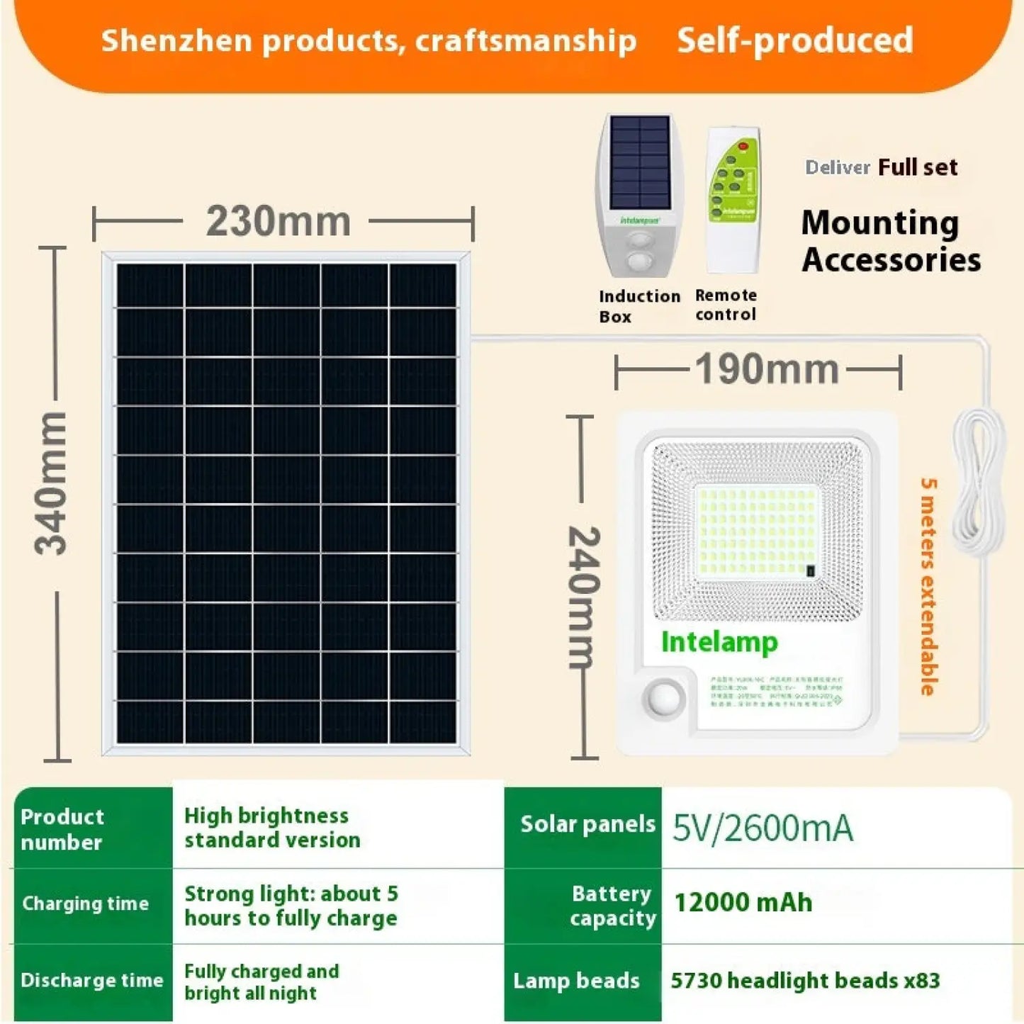 Waterproof Outdoor Solar Lamp for Home & Pathways - Solar Light