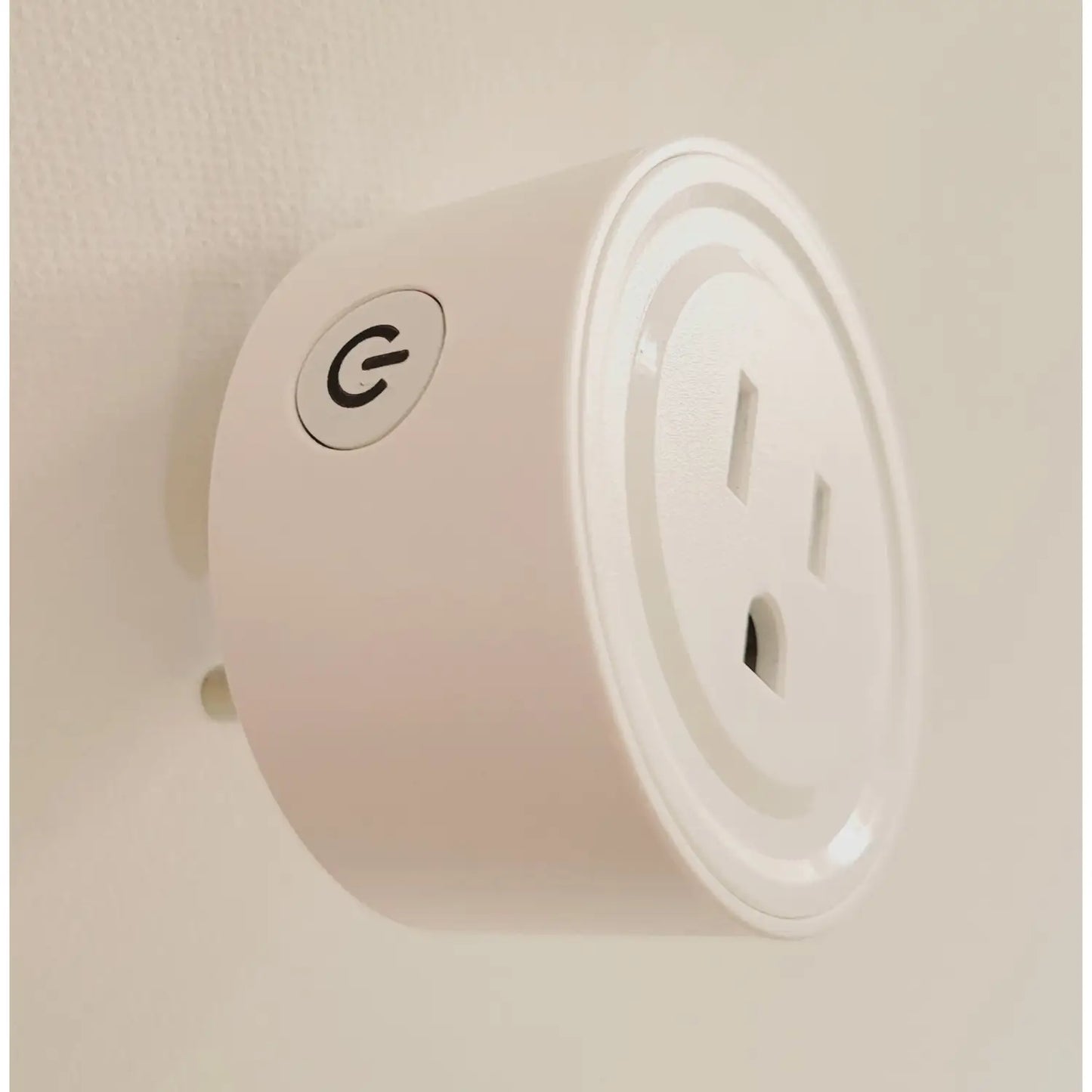 WiFi Round Smart Plug - White - Dimmer Switch