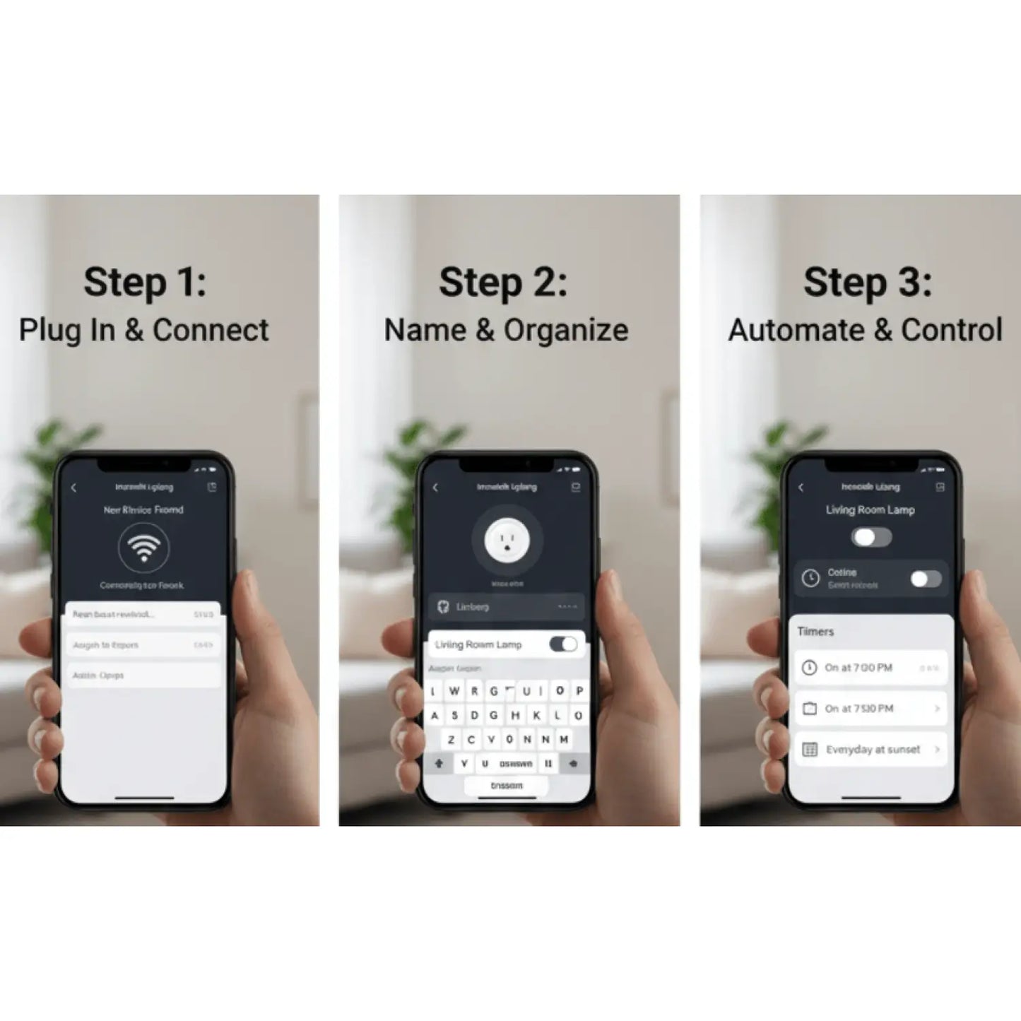 WiFi Round Smart Plug - White - Dimmer Switch