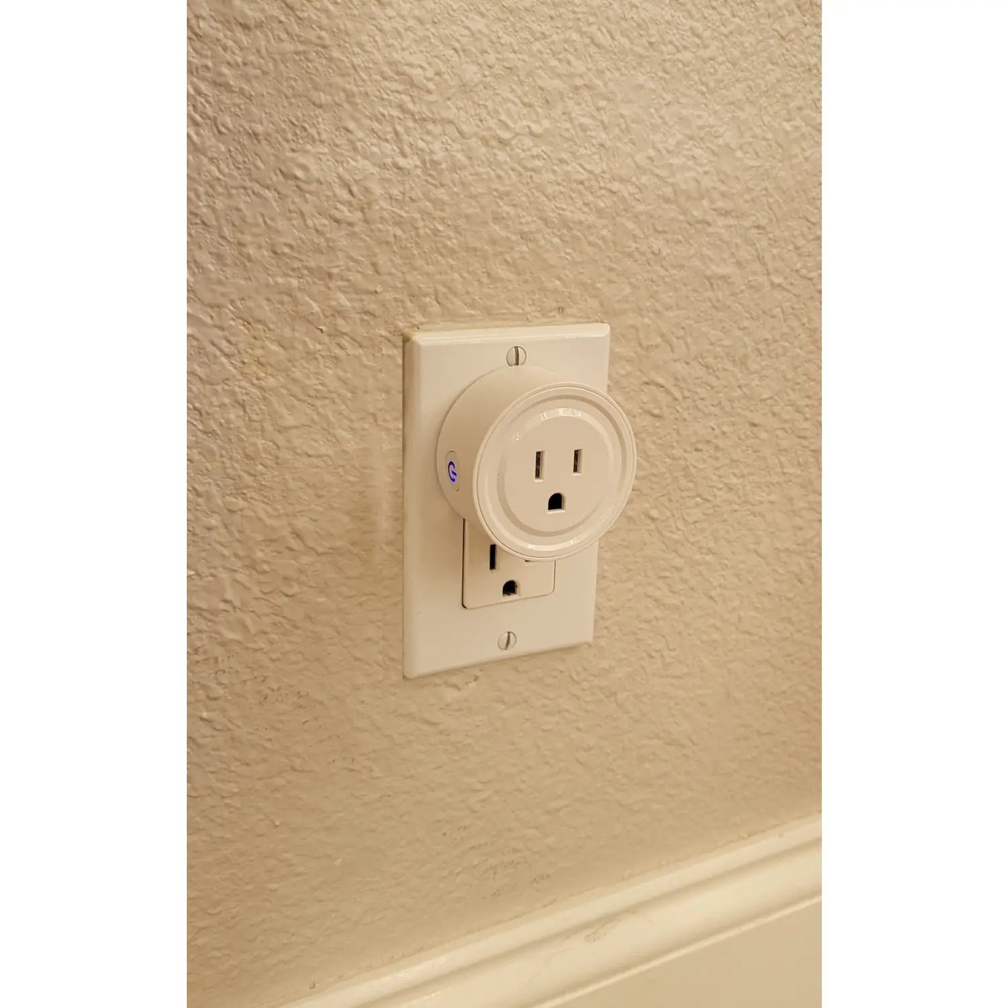 WiFi Round Smart Plug - White - Dimmer Switch
