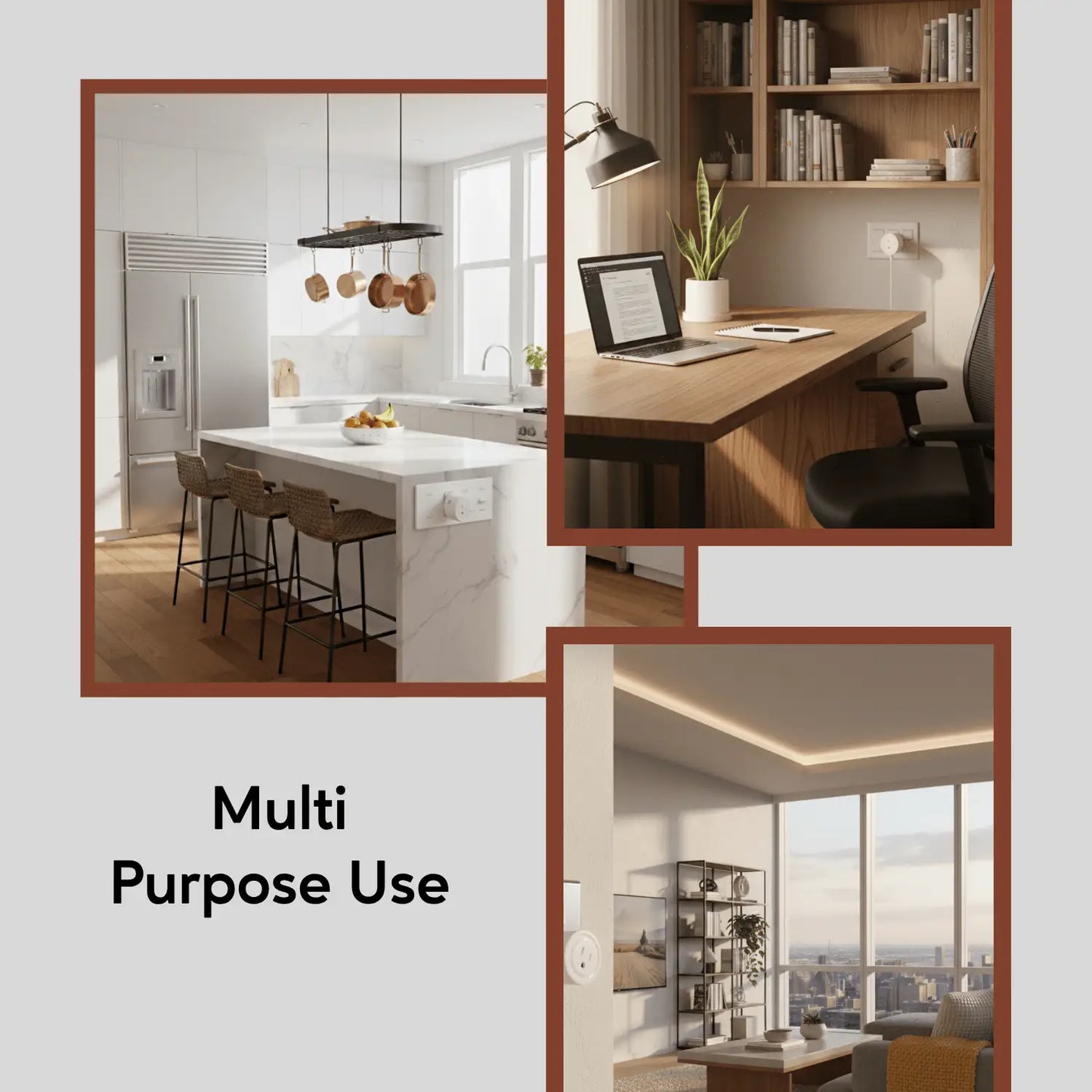 WiFi Round Smart Plug - White - Dimmer Switch