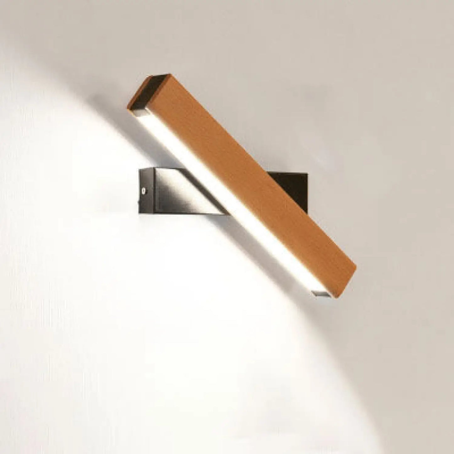 Wooden LED Wall Lamp Modern Adjustable Lighting Bar Restaurant Living Room Porch Wall Lamps Corridor Home Decor - F
