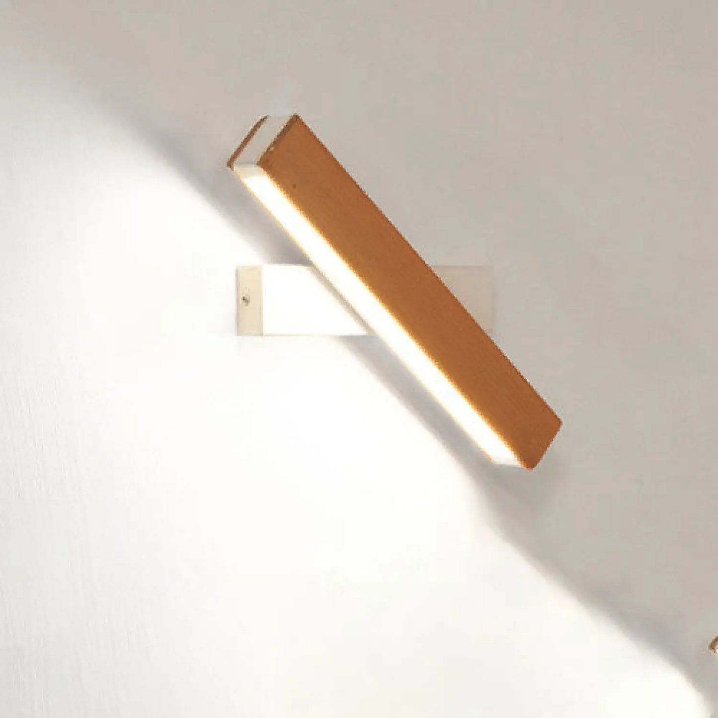 Wooden LED Wall Lamp Modern Adjustable Lighting Bar Restaurant Living Room Porch Wall Lamps Corridor Home Decor - H